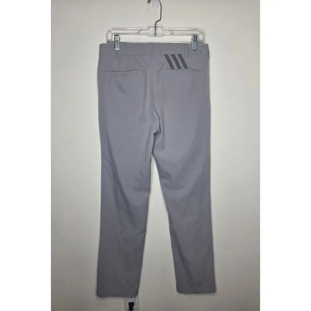 Adidas grey flat front athletic golf pants - 30 x 32